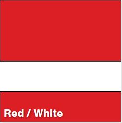 Red/White SATIN 1/32IN - Rowmark Satins